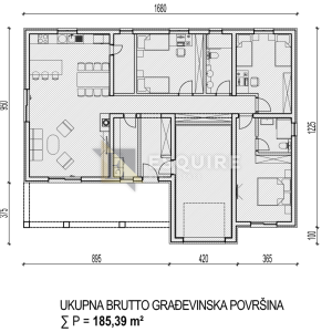 MURVICA - Trosobna prizemnica s velikom okućnicom i bazenom - 235m2