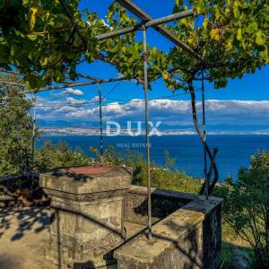 OPATIJA, LOVRAN - Prekrasna starina s panoramskim pogledom i 1800m2 zemljišta