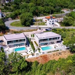 OPATIJA, MOŠĆENIČKA DRAGA - luksuzna vila s bazenom na vrh poziciji s panoramskim pogledom na more
