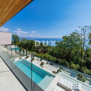 OPATIJA, MOŠĆENIČKA DRAGA - luksuzna vila s bazenom na vrh poziciji s panoramskim pogledom na more