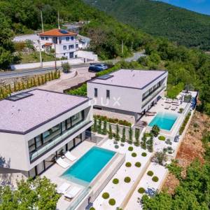 OPATIJA, MOŠĆENIČKA DRAGA - luksuzna vila s bazenom na vrh poziciji s panoramskim pogledom na more