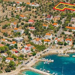 OTOK PAG, JAKIŠNICA - građevinsko zemljište na mirnoj lokaciji, 250 m od mora