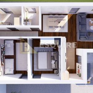 PETRČANE - PUNTA SKALA, Penthouse S4 –30 m od mora  – exkluzivni penthouse na 2. katu s krovnom terasom!!!!