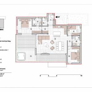 PRIMOŠTEN – Jedan od najviših penthousea s pogledom na more, jacuzzi
