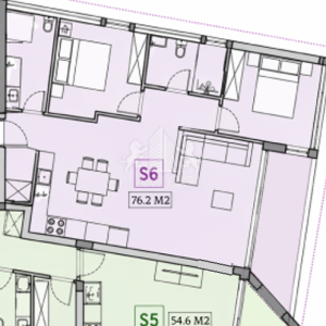 Privlaka | Dvosoban stan 76,27 m² | Prvi kat s liftom | Prvi red do mora