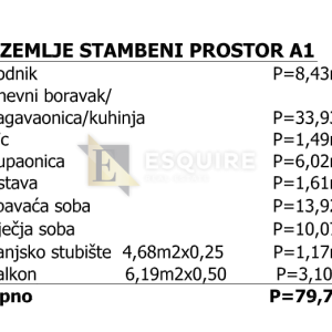 PRIVLAKA - Dvosoban stan A1 s vrtom - 93m2