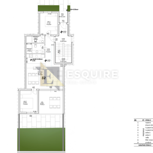 PRIVLAKA - Dvosoban stan S2 s vrtom, useljivo - 89m2