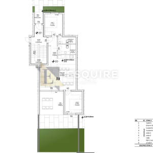 PRIVLAKA - Dvosoban stan S3 s vrtom, USELJIVO- 88m2