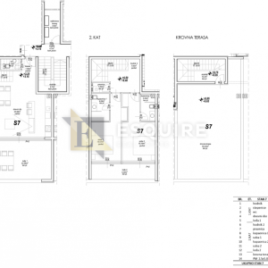 PRIVLAKA - Dvosoban troetažni stan S7, USELJIVO - 130m2