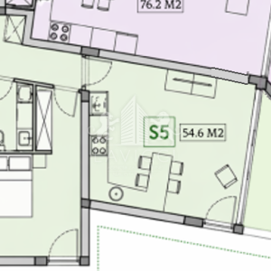 Privlaka | Jednosoban apartman 54,68 m² | Prvi kat s liftom | Prvi red do mora