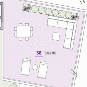 Privlaka | Luksuzni dvoetažni stan 134,72 m² | Lift | Prvi red do mora