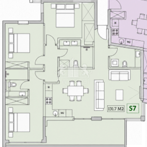 Privlaka | Luksuzni dvoetažni penthouse 131,76 m² | Lift | Prvi red do mora
