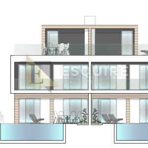 PRIVLAKA – Moderna duplex vila s bazenom i panoramskim pogledom na more!!