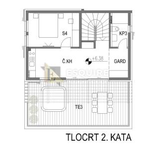 PRIVLAKA - predivna luksuzna duplex vila s bezenom!!