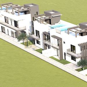 PRIVLAKA / SABUNIKE – ekskluzivna duplex kuća s dvije vile, krovnim bazenima i panoramskim pogledom na more!!