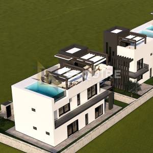 PRIVLAKA / SABUNIKE – luksuzne duplex vile s krovnim bazenom i pogledom na more!