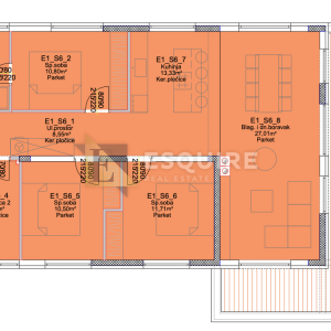 PRIVLAKA - SABUNIKE Stan S6 - Trosoban stan 110m2
