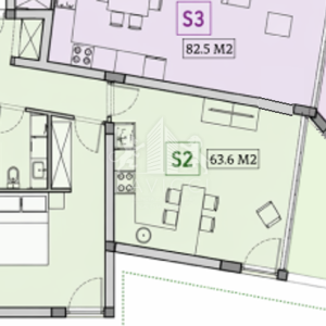 Privlaka – Škrapavac | Jednosoban stan 63,67 m² | Prvi red do mora