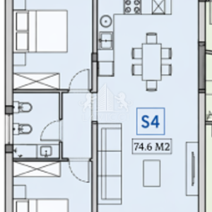 Privlaka | Stan 74,64 m² | Prvi kat s liftom | Prvi red do mora