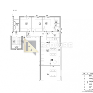 PRIVLAKA - Trosoban stan S6 na 1. katu, USELJIVO - 107m2
