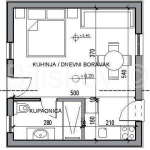 Prodaja, K. Lukšić, prizemnica 34 m2, vrt, parking (2)