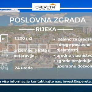 Prodaja, Poslovna zgrada, Rijeka, Centar, 1200m2