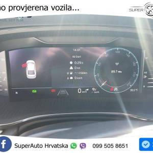 Škoda Octavia 2.0 TDI DSG Style 150 KS, ACC+KAM+KEY+GR SJED+LED+LANE