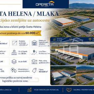 SVETA HELENA, INVESTICIJSKO ZEMLJIŠTE uz autocestu Sv.Helena - Zagreb