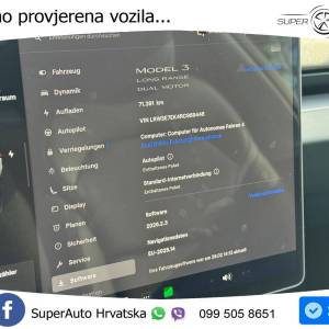 Tesla Model 3 Long Range AWD 498 KS, PANO+ACC+KAM+GR SJED+KEY+VIRT+LANE