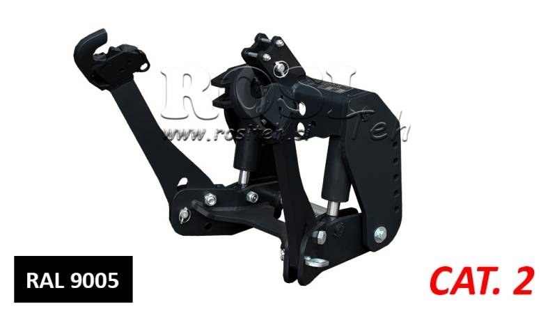UNIVERZALNI KIT PREDNJA ČELNA HIDRAULIKA 2KAT ZA TRAKTOR 1500kg CRNA (