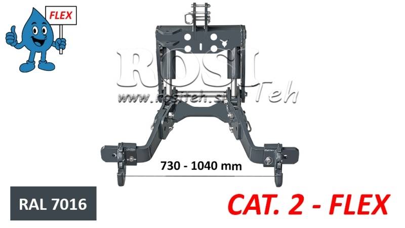 UNIVERZALNI KIT PREDNJA ČELNA HIDRAULIKA CAT. 2 - FLEX ZA TRAKTOR 1500