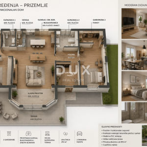VELIKA GORICA, MALA BUNA - Prostran 4-soban stan s 293 m² okućnice, natkrivenom terasom i 2 parkirna mjesta, u izgradnji ...