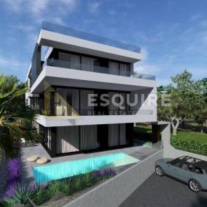 VINJERAC - LUKSUZNI PROJEKT penthouse E-5 s infinity bazenom na krovnoj terasi!!