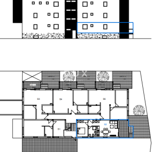 Vodice, dvosobni stan u prizemlju s vrtom, 73,21 m²