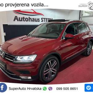VW Tiguan 2.0 TDI 4M DSG Highline 190 KS, LED+PANO+4xGR SJED+KAM+VIRT+PDC
