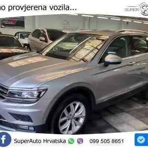 VW Tiguan 2.0 TDI 4M DSG Highline 150 KS, LED+ACC+GR SJED+KAM+PDC