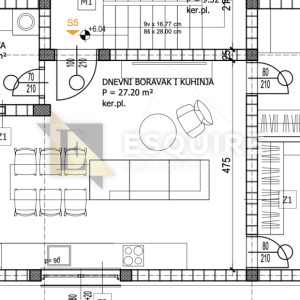ZADAR - BILI BRIG Dvosoban penthouse S5 na 2. katu - 85m2