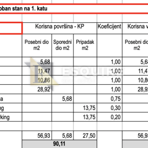 ZADAR - BILI BRIG Dvosoban stan S3 od 68 m2 u novogradnji – 1. kat!!