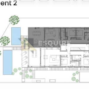ZADAR - DIKLO - Dvosoban stan S2 u prizemlju s bazenom 1. red do mora - 166,25m2