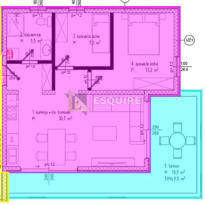 ZADAR - DIKLO Dvosoban stan S7 II red do mora - 95m2
