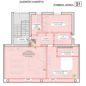 ZADAR - DIKLO - Dvosobni stan u prizemlju s vrtom Z3S1 - 104m2