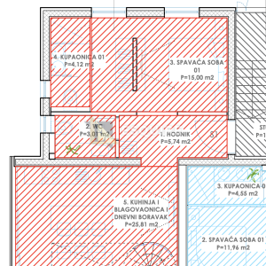 ZADAR - DIKLO - Trosobni dvoetažni stan Z2S1 - 116m2
