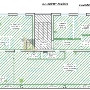 ZADAR - DIKLO - Trosobni stan Z2S4 na 2. katu - 154m2