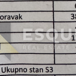 ZADAR - DIKLOVAC - Dvosoban stan S3 na 1. katu - 84m2