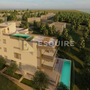 ZADAR - KOŽINO Luksuzan četverosoban penthouse S4 s grijanim bazenom na krovnoj terasi, 100m od mora - 265m2