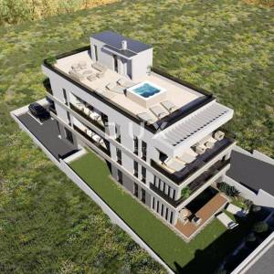 ZADAR, PETRČANE - Punta Radman! Luksuzni penthouse s krovnom terasom 240 metara od mora! S3