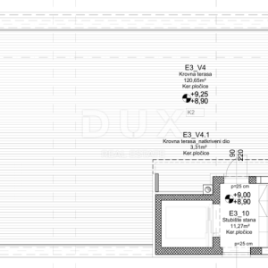 ZADAR, PETRČANE - Punta Radman! Luksuzni penthouse s krovnom terasom 240 metara od mora! S3