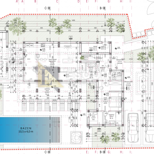 ZATON - NIN, građevinsko zemljište od 624 m2 sa gotovim projektom i dozvolom za vilu s bazenom!!