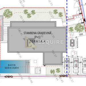 ZATON - NIN, građevinsko zemljište od 624 m2 sa gotovim projektom i dozvolom za vilu s bazenom!!