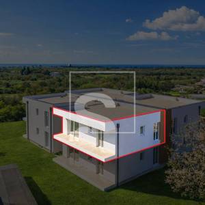 2 soban stan, novogradnja Umag, krovna terasa